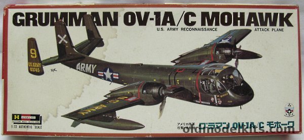 Hasegawa 1/72 Grumman OV-1A/C Mohawk with Markings for Two US Army Aircraft, JS-024-200 plastic model kit
